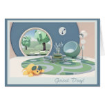 Colorful Round Room "Good Day!" card