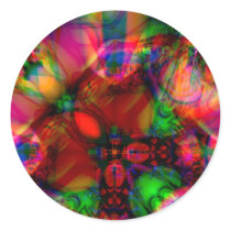 Colorful round sticker