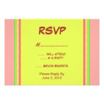 Colorful RSVP invitations