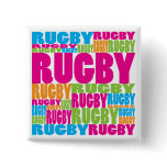 Colorful Rugby buttons