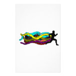 Colorful Running Personalized Stationery