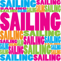 Colorful Sailing photo sculptures by busybees Colorful Sailing photo sculptures