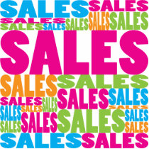 Colorful Sales photo sculptures by busybees Colorful Sales photo sculptures