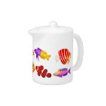 Colorful Saltwater Aquarium Fish Teapot