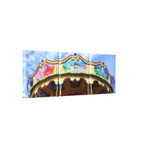 Colorful San Francisco Carousel Gallery Wrapped Canvas