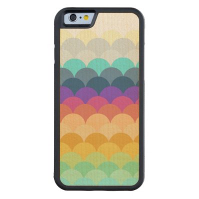Colorful Scalloped Carved® Maple iPhone 6 Bumper Case
