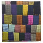 Colorful scarves on display cloth napkin