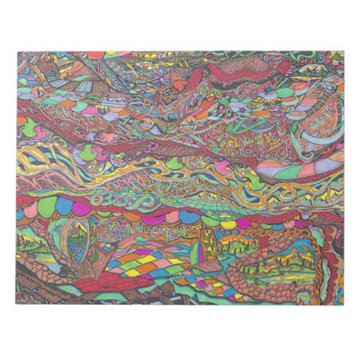 Colorful Scenery In Mazes Notepad
