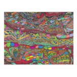 Colorful Scenery In Mazes Postcards