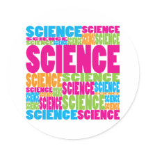 Colorful Science Round Stickers