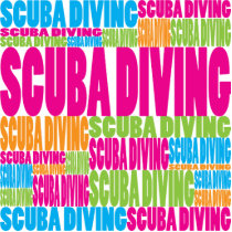 Colorful Scuba Diving photo sculptures by busybees Colorful Scuba Diving photo sculptures