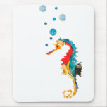Colorful Sea Horse (SeaHorse) Mousepad