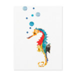 Colorful Sea Horse (SeaHorse) Postcard