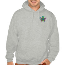 Colorful Sea Turtle 2-Sided Hoodies
