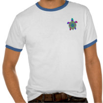 Colorful Sea Turtle 2-Sided Shirts