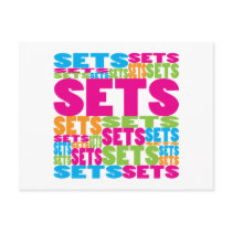 Colorful Sets postcards by busybees Colorful Sets postcards