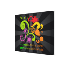 Colorful Shapes, Fruit of the Spirit Stretched Canvas Prints