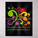 Colorful Shapes, Fruit of the Spirit Poster