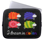 Colorful Sheep, Dream in Color Electronics Bag Laptop Sleeve