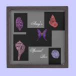 Colorful shells and a blue butterfly gift box premium gift boxes