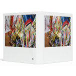 Colorful shimmer fringe close up binders