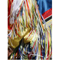 Colorful shimmer fringe close up photo sculptures