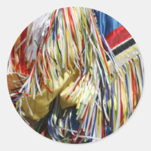 Colorful shimmer fringe close up sticker