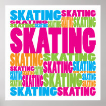 Colorful Skating Poster