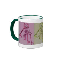 Colorful Skeleton Keys mugs