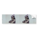 Colorful Ski boot Bumper Sticker