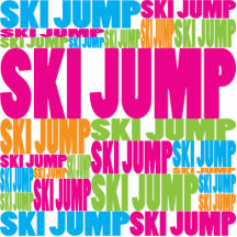 Colorful Ski Jump Photo Cutout