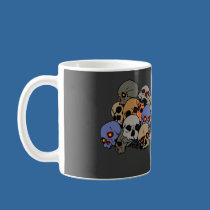 Colorful Skulls mugs by VEFrozt Colorful Skulls mugs