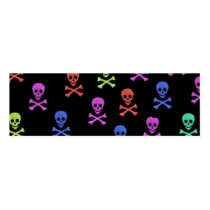 Colorful Skulls Profile Card profile cards