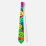 COLORFUL SMILEY FACES NECK TIES