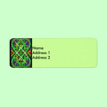 Colorful Snake Celtic Knot labels