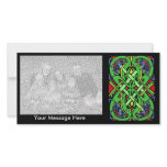 Colorful Snake Celtic Knot Photo Greeting Card