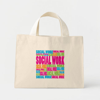 Colorful Social Work Tote Bags