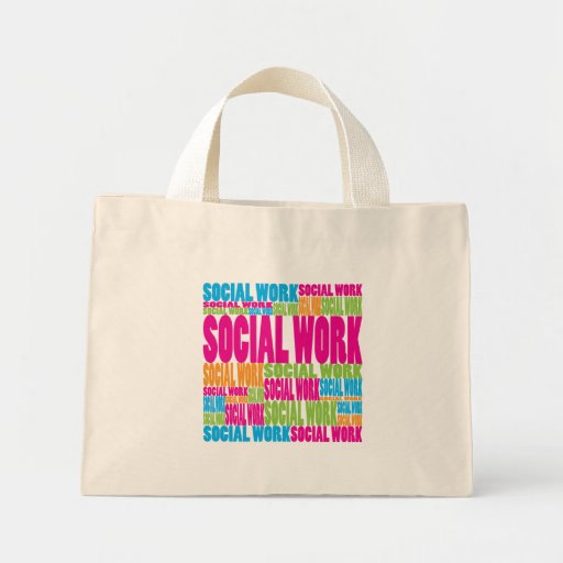 Colorful Social Work Tote Bags Zazzle