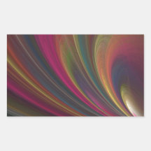 Colorful Soft Sand Waves Rectangular Stickers