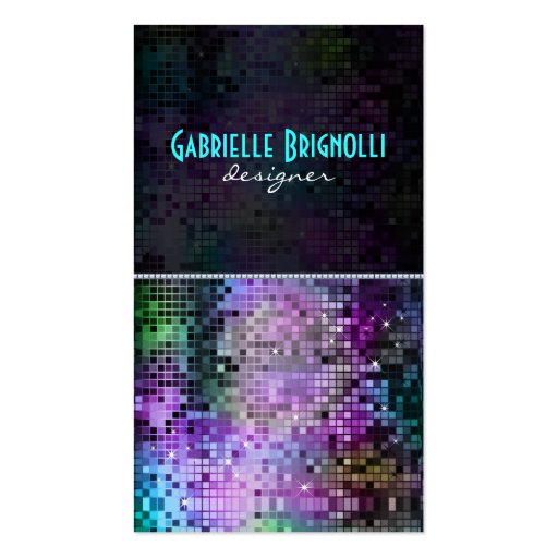 Colorful Sparkles & Glitter Pattern 2 Business Cards