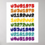 Colorful Special Dates Poster