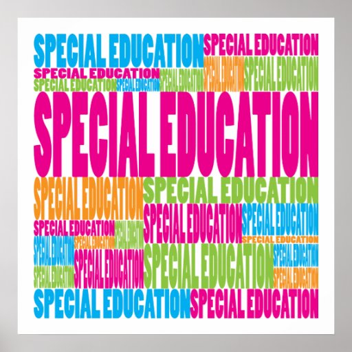 Colorful Special Education Poster Zazzle