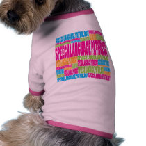 Colorful Speech Language Pathology Pet Tee
