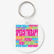 Colorful Speech Therapy keychains by busybees Colorful Speech Therapy keychains