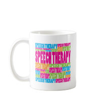 Colorful Speech Therapy Coffee Mugs