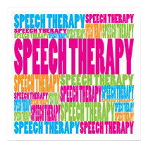 Colorful Speech Therapy posters