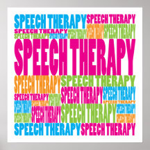 Colorful Speech Therapy Posters