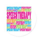 Colorful Speech Therapy Stickers