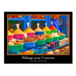 Colorful Spice Market in Marrakesh Morocco Post Cards