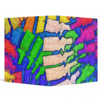 Colorful Spine Art Avery Binder